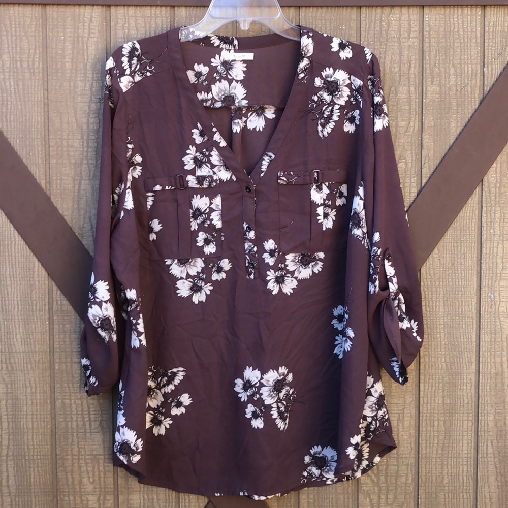 Chocolate Blouse By Maurices